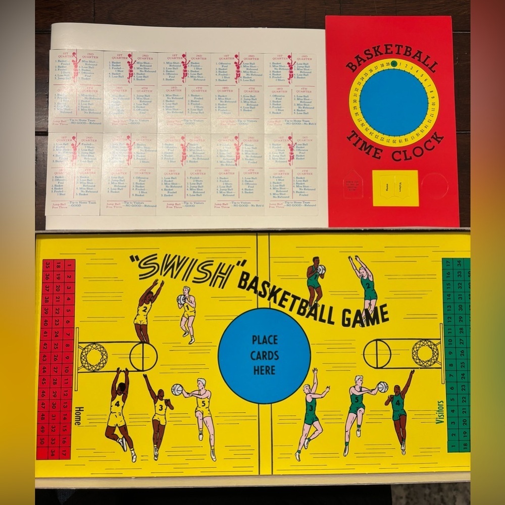 Tee Pee Toys Board Game Basketball Game (1970) RARE - Picture 2 of 2